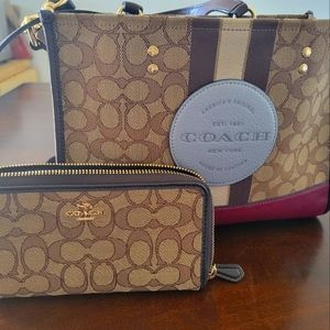 Coach Dempsey tote with wallet